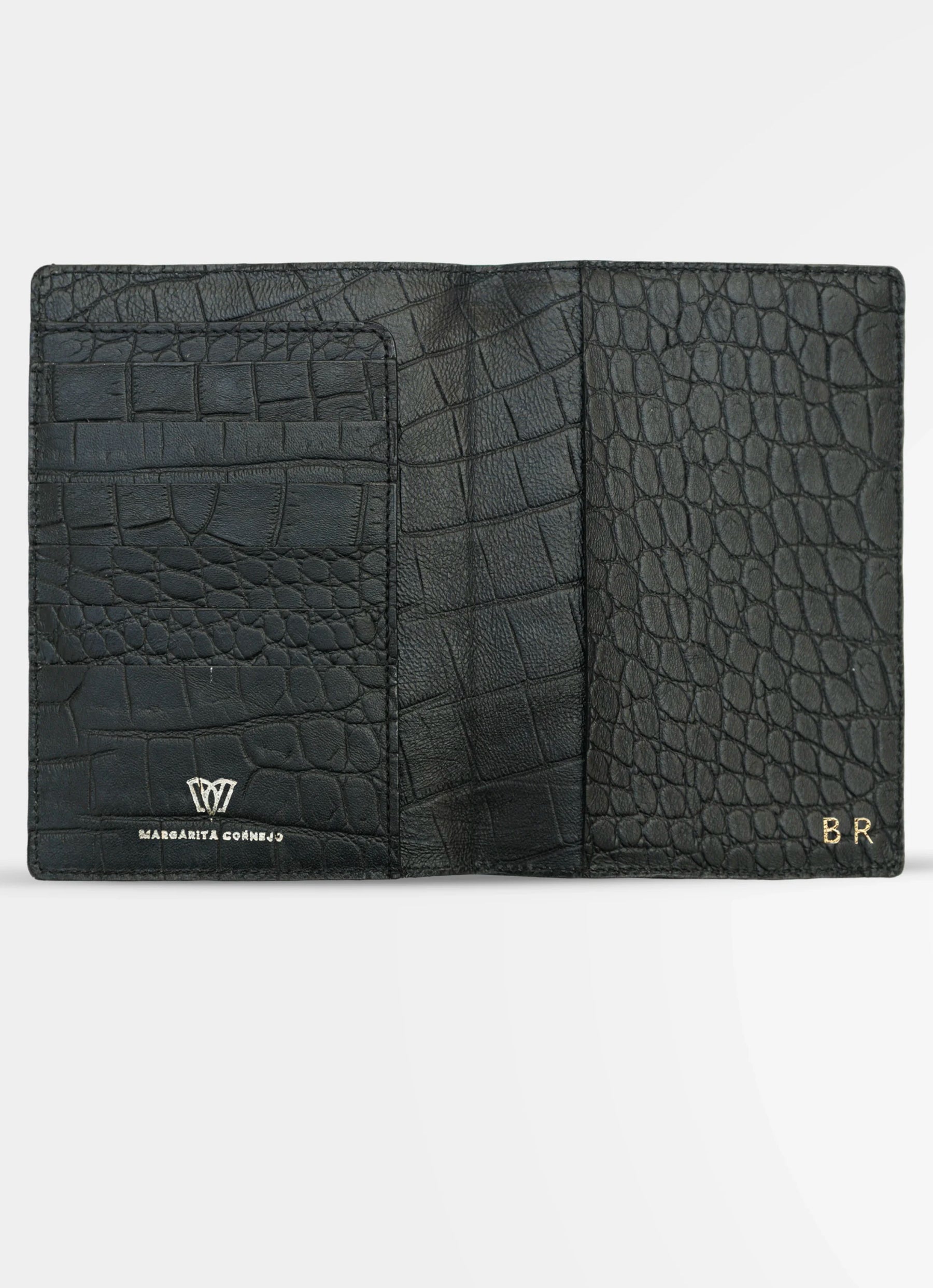Passport Holder | Black Crocodile