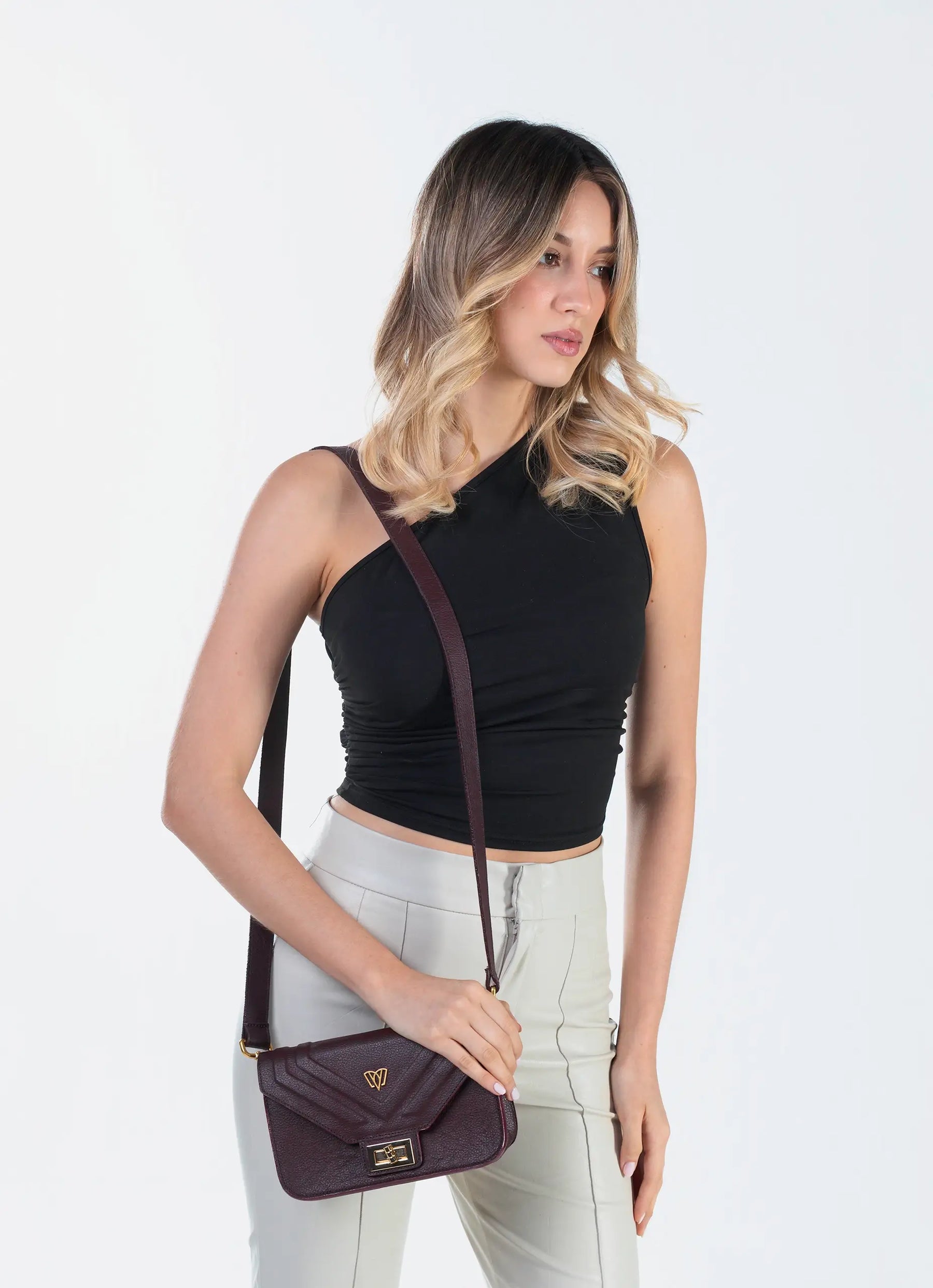 Split crossbody bag
