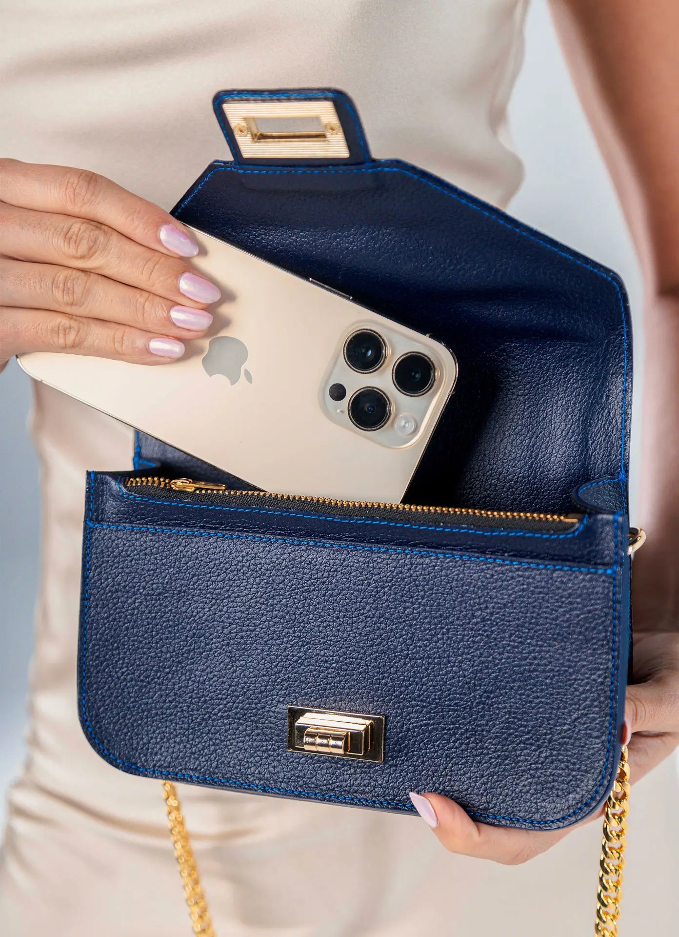 Split Mini Flap Bag