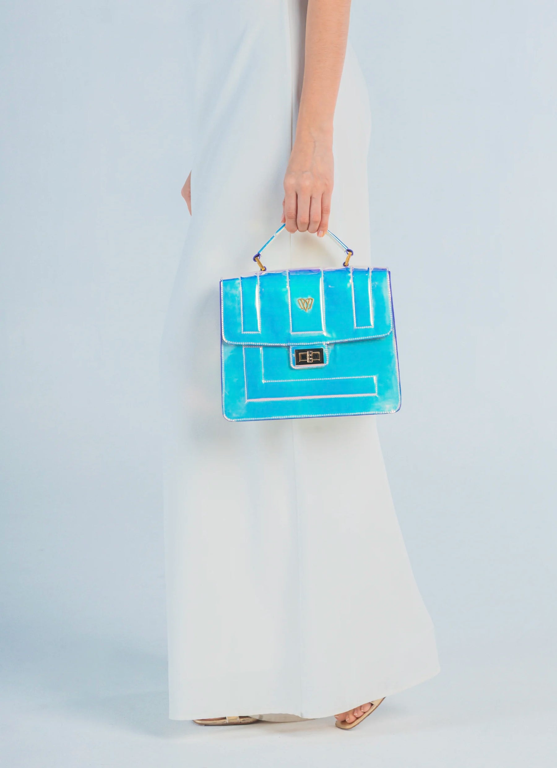 Pilar Small Satchel Bag | Iridescent
