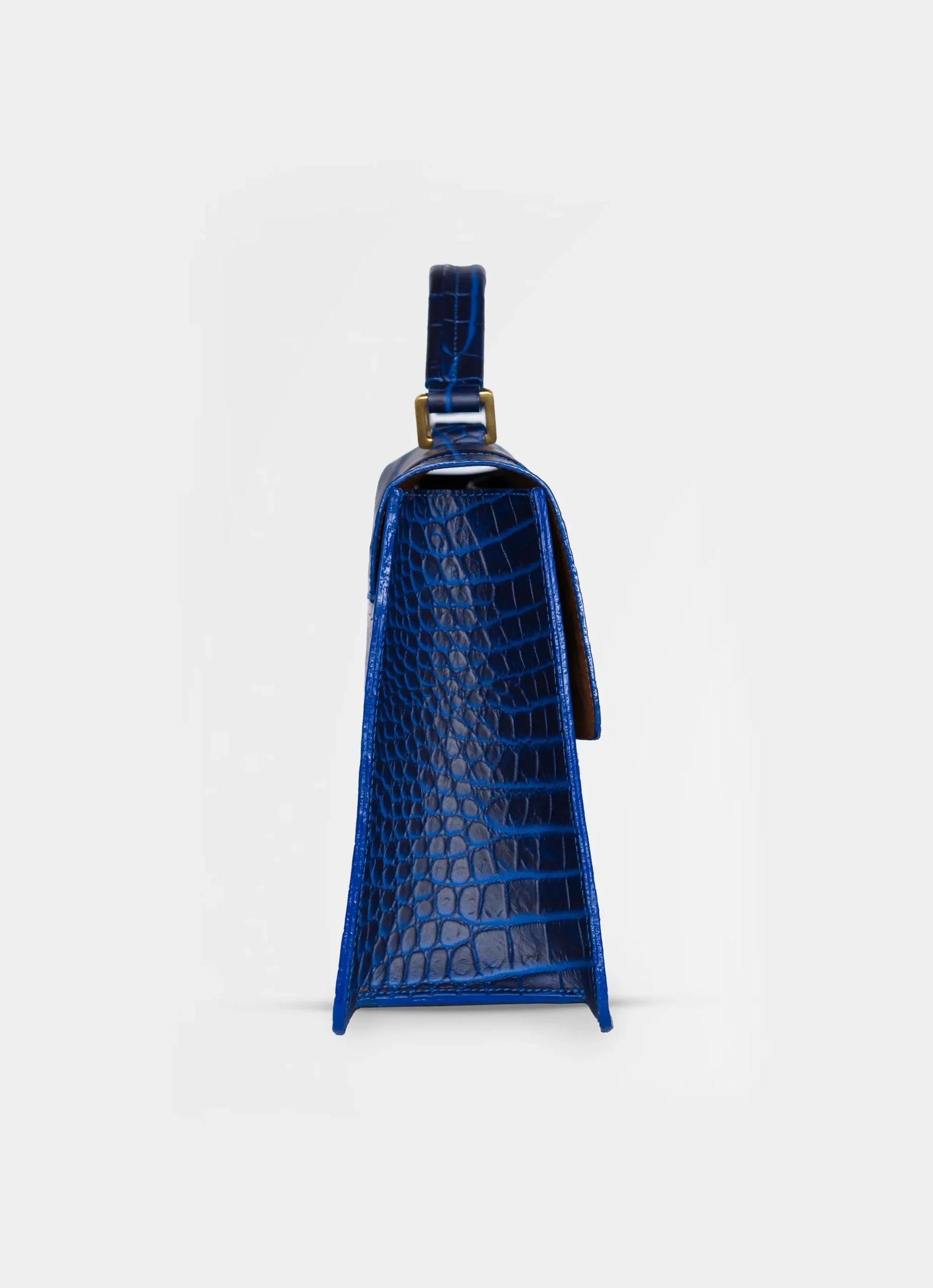Pilar Small Satchel Bag | Crocodile
