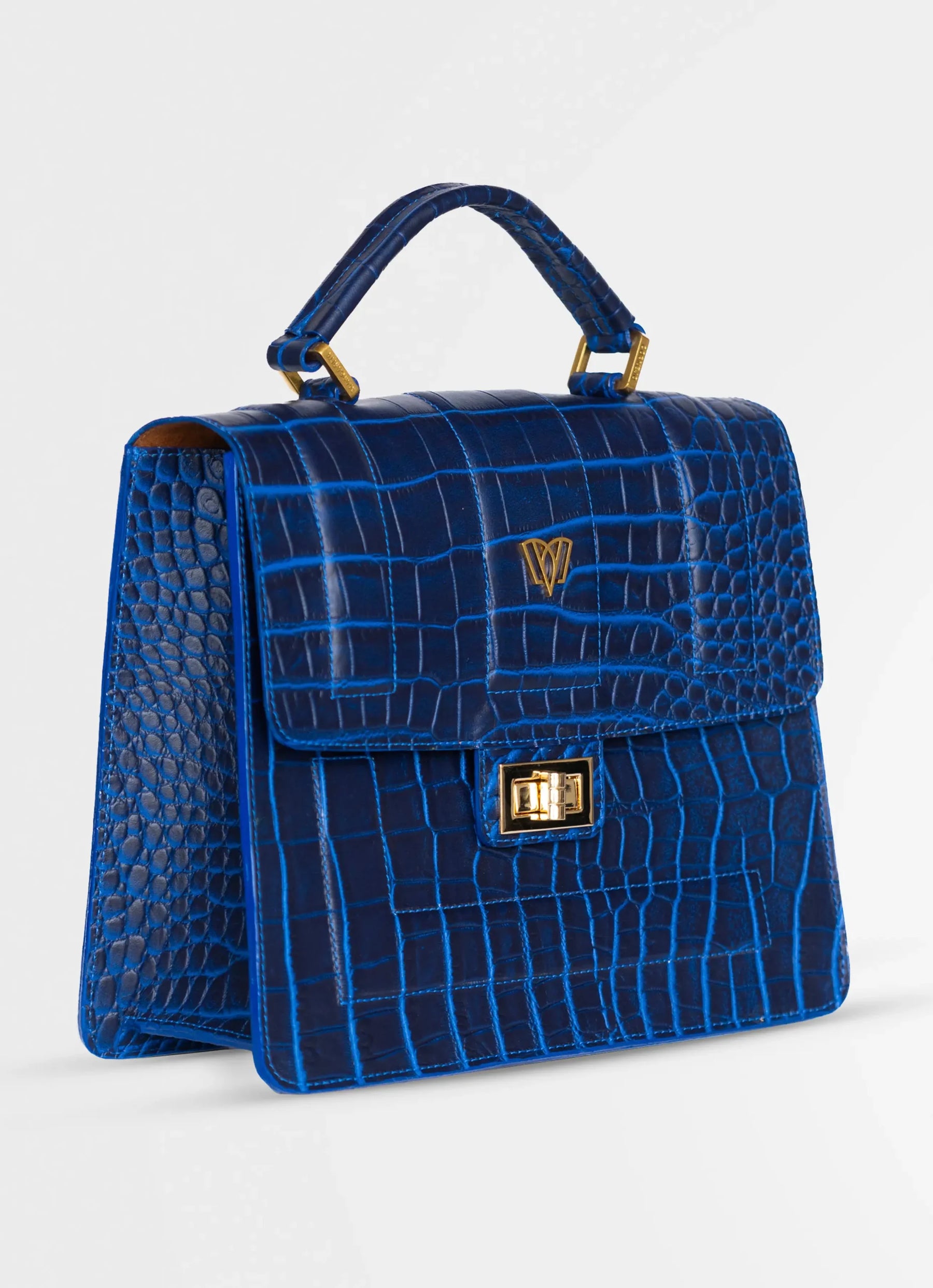 Pilar Small Satchel Bag | Crocodile