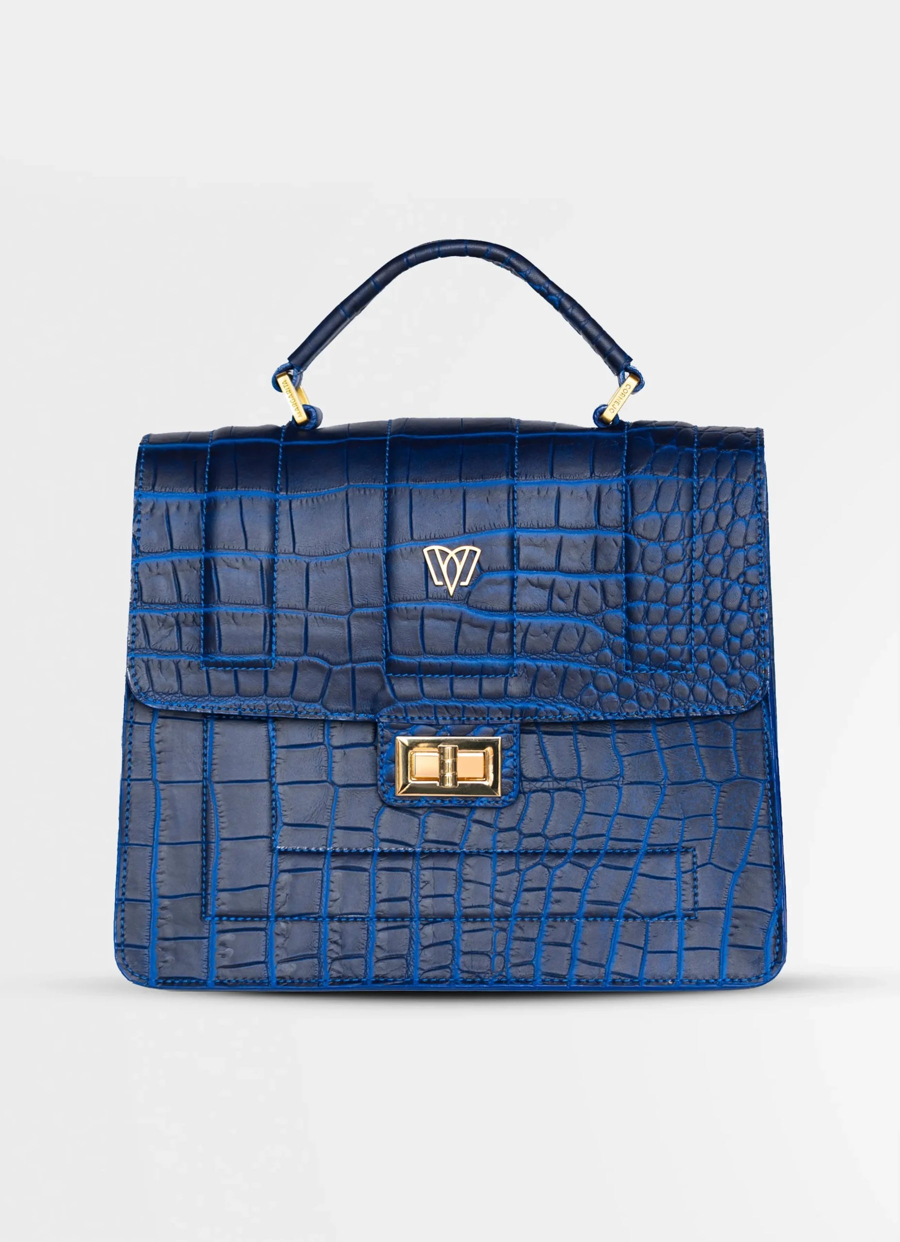 Pilar Small Satchel Bag | Crocodile