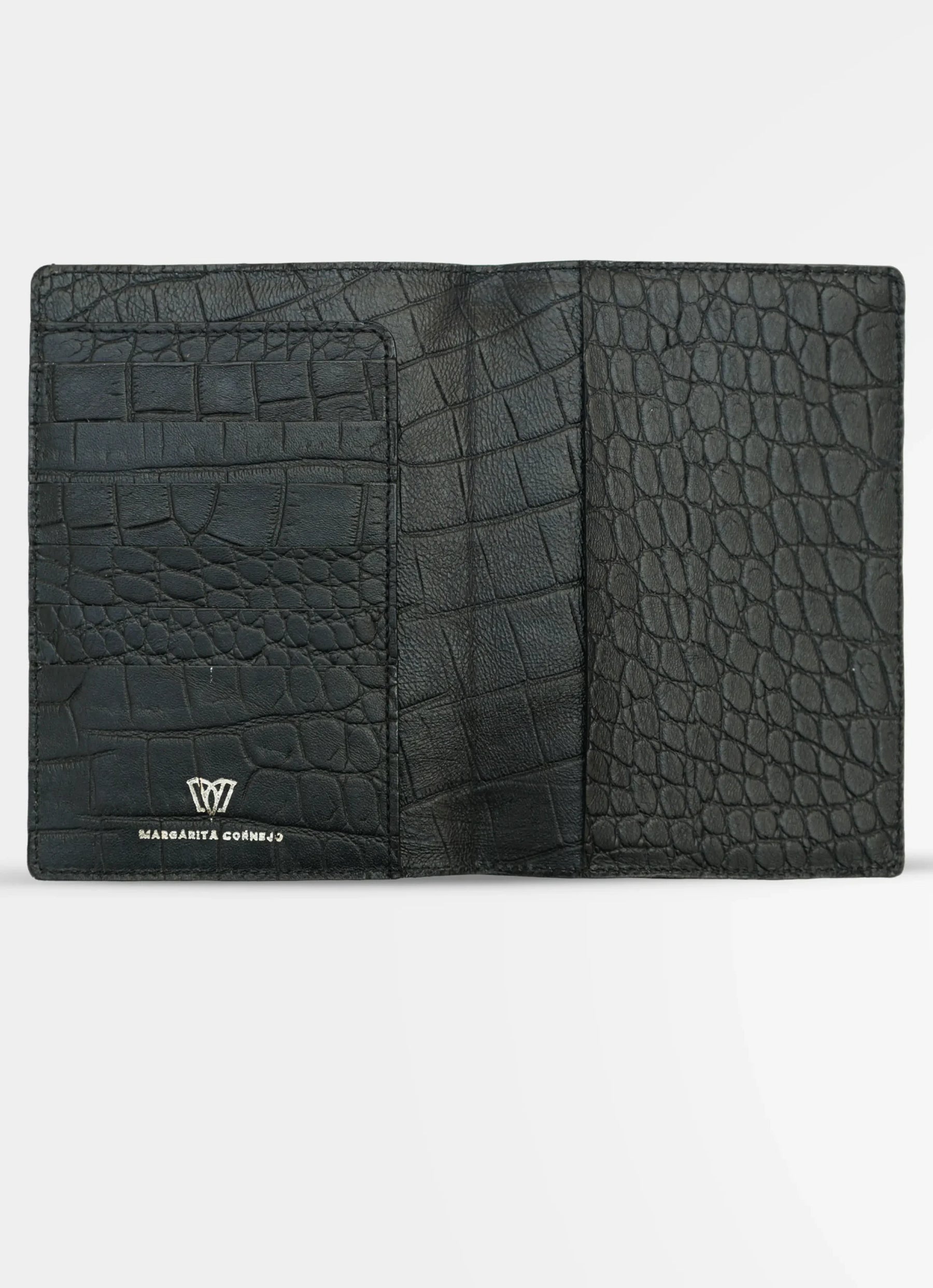 Passport Holder | Black Crocodile