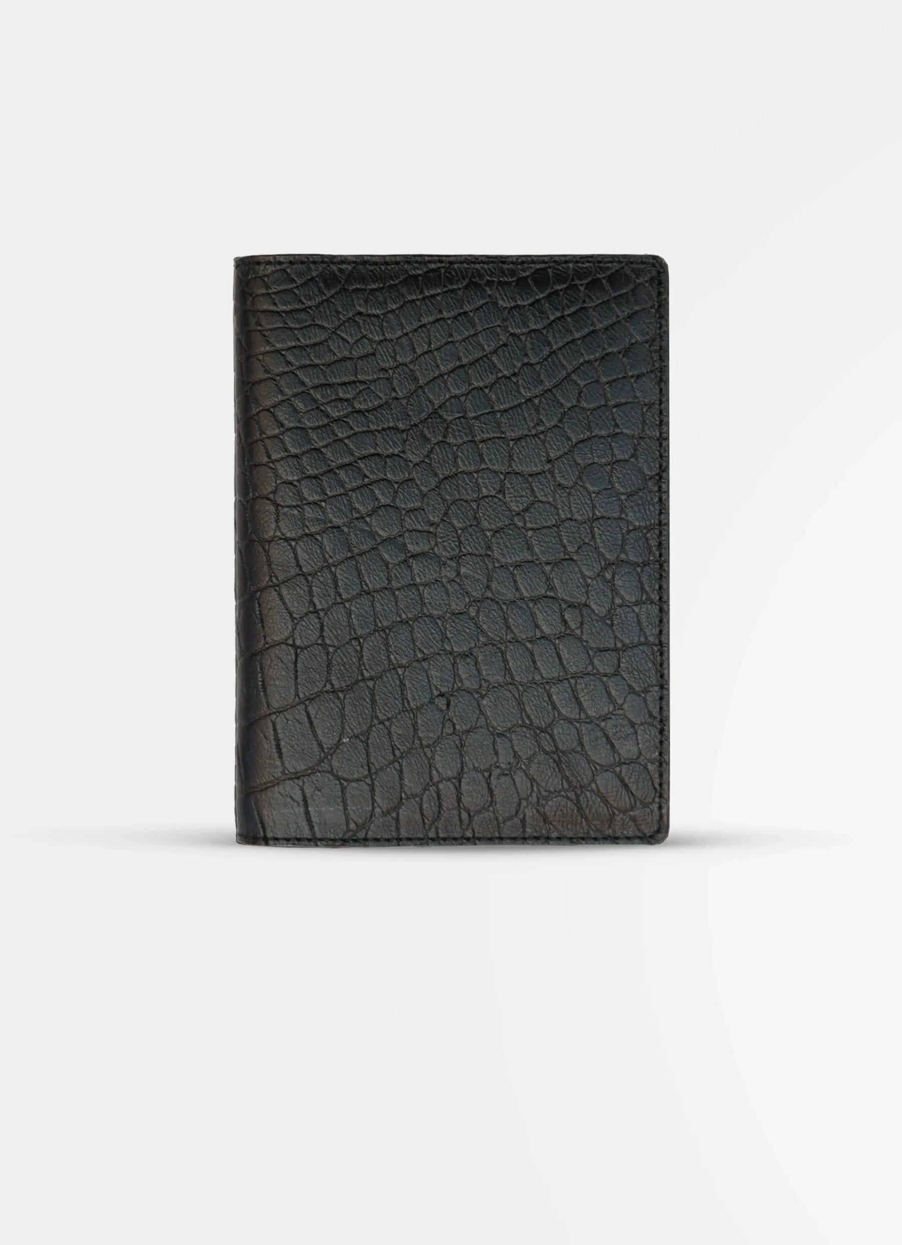 Passport Holder | Black Crocodile