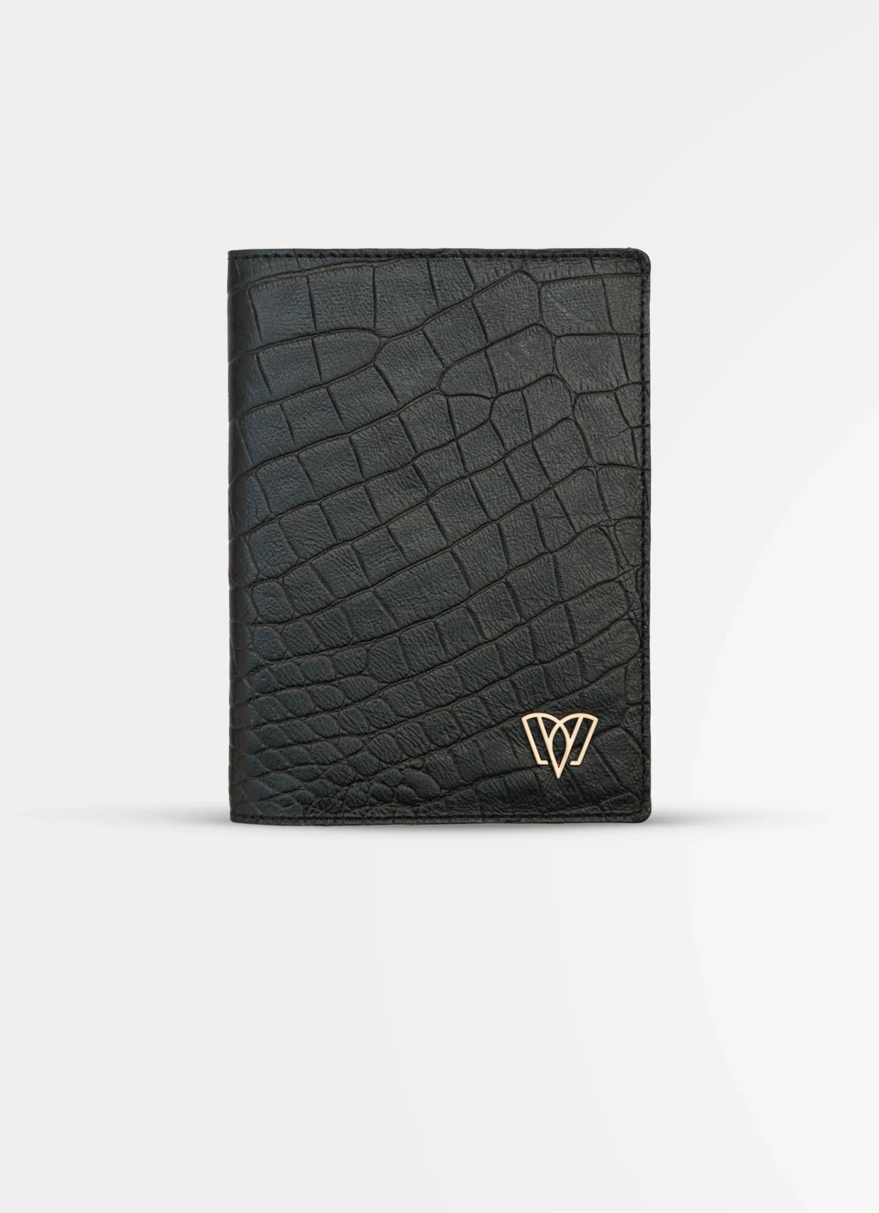 Passport Holder | Black Crocodile
