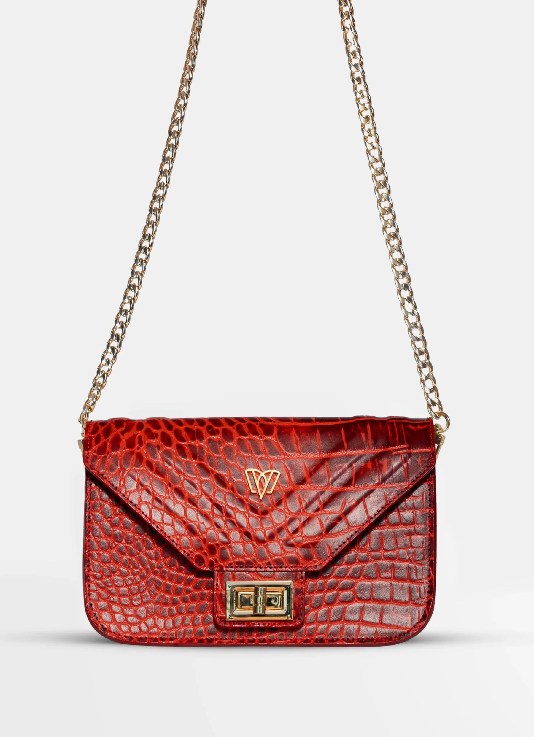 Split Mini Flap Bag | Crocodile