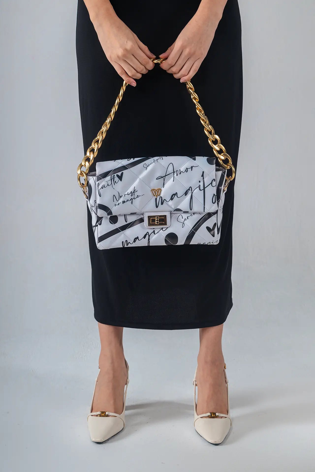 Serendipity Flap Bag | Love Print