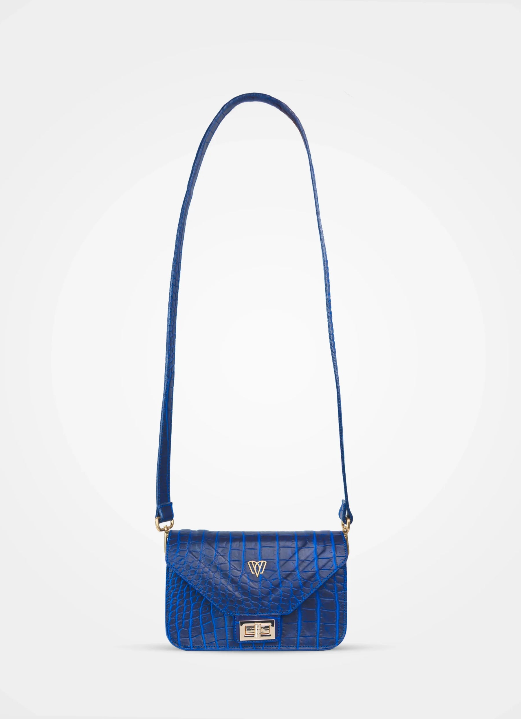 Split crossbody bag | Crocodile