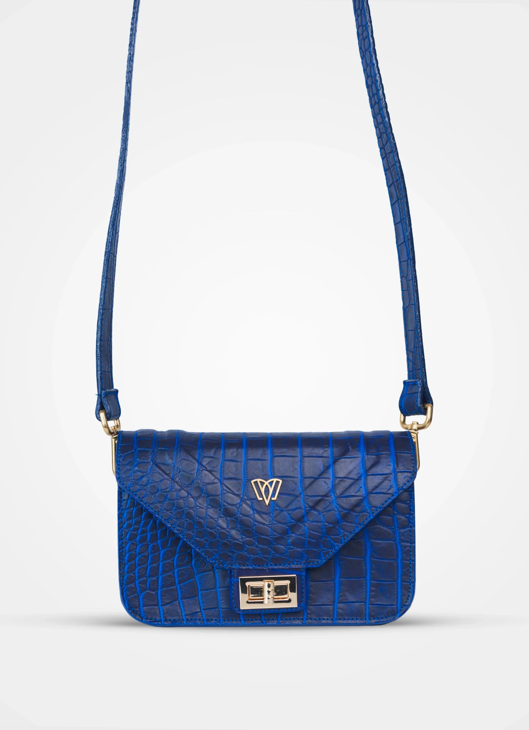 Split crossbody bag | Crocodile