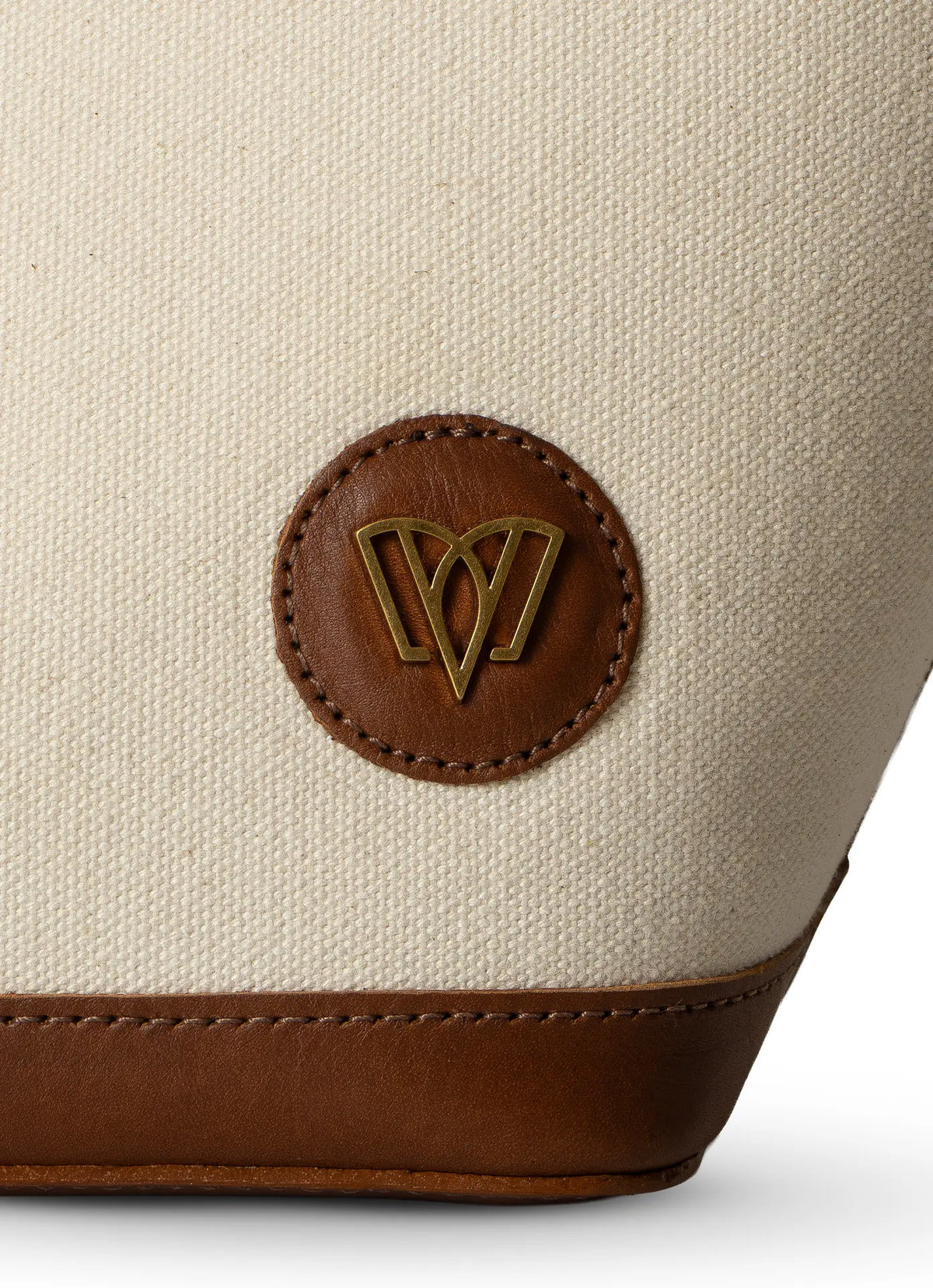 Camélia – Canvas & Leather Tote Bag
