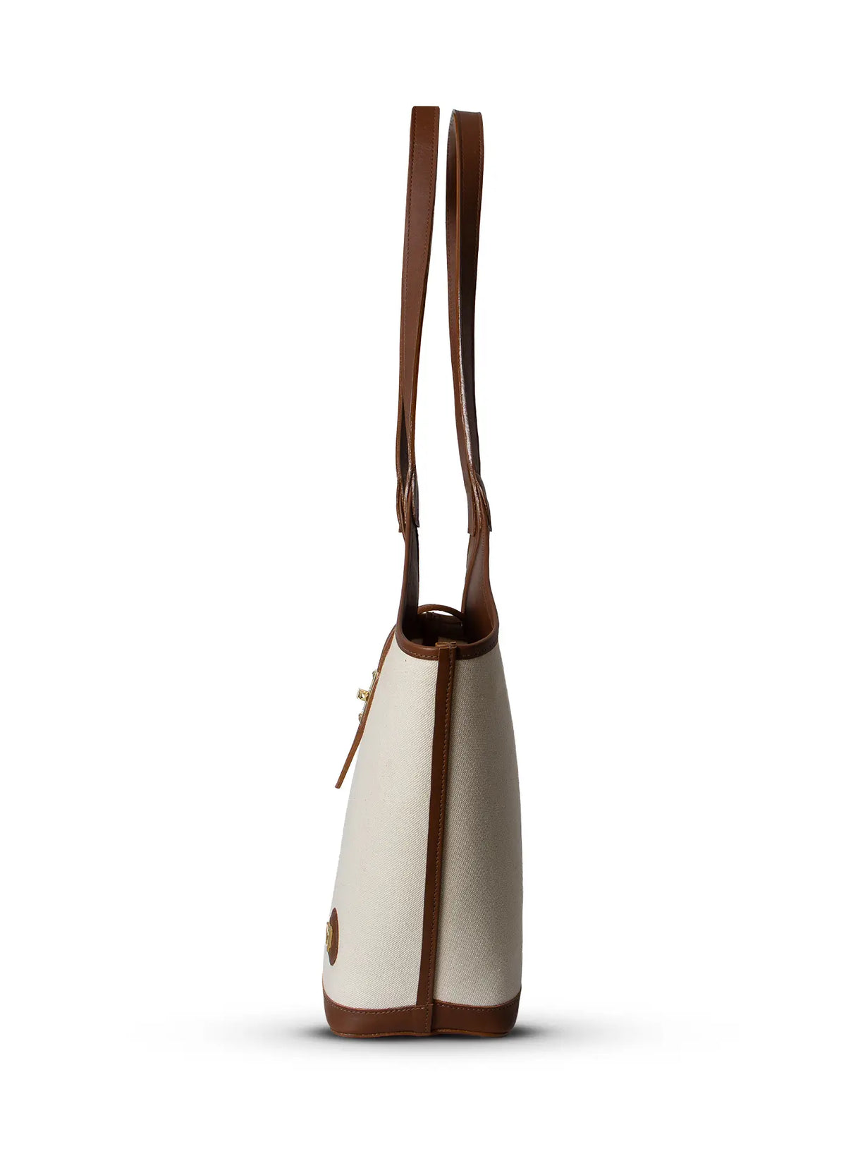 Camélia – Canvas & Leather Tote Bag