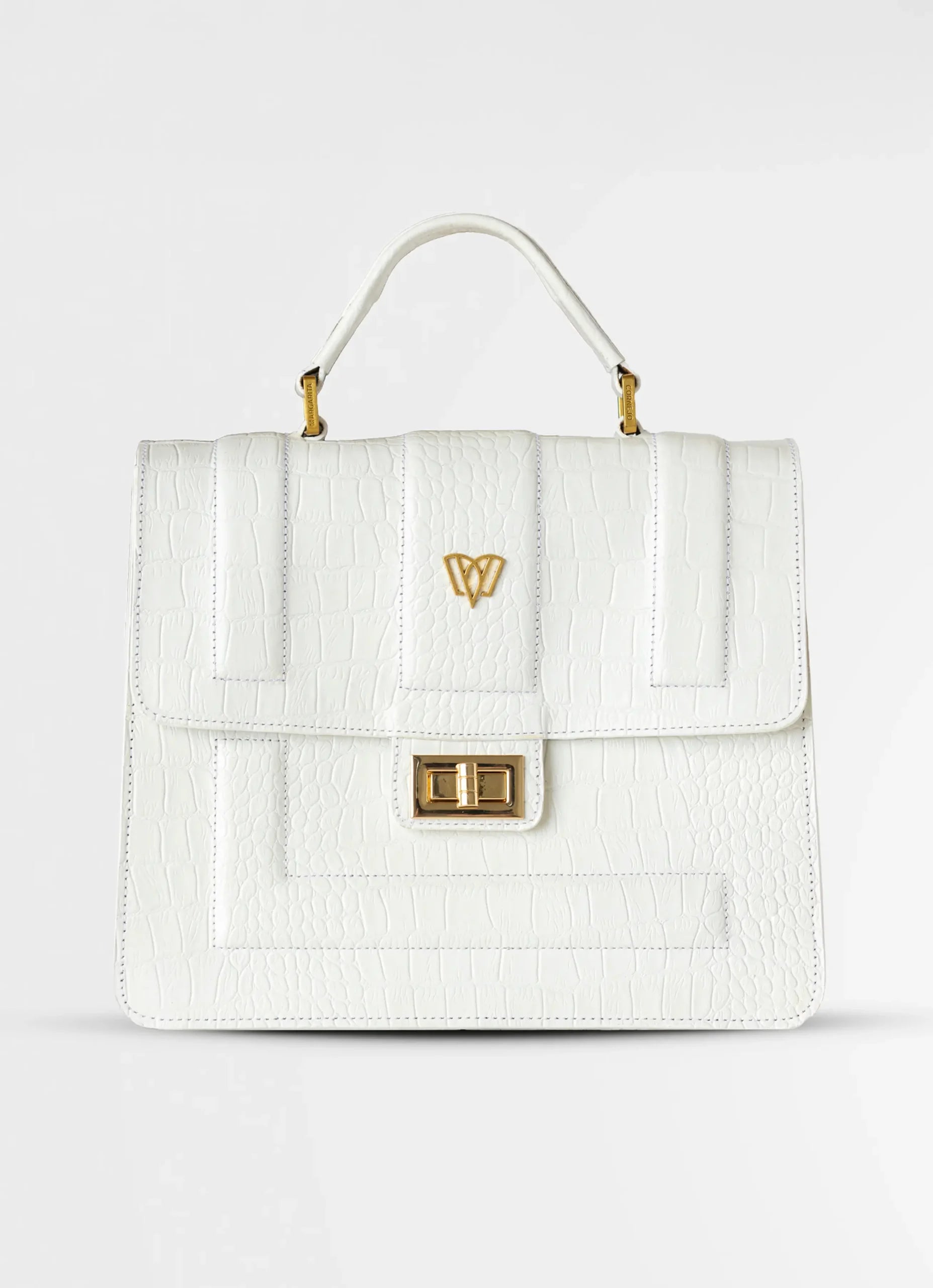 Bolso pequeño Pilar Satchel | Cocodrilo
