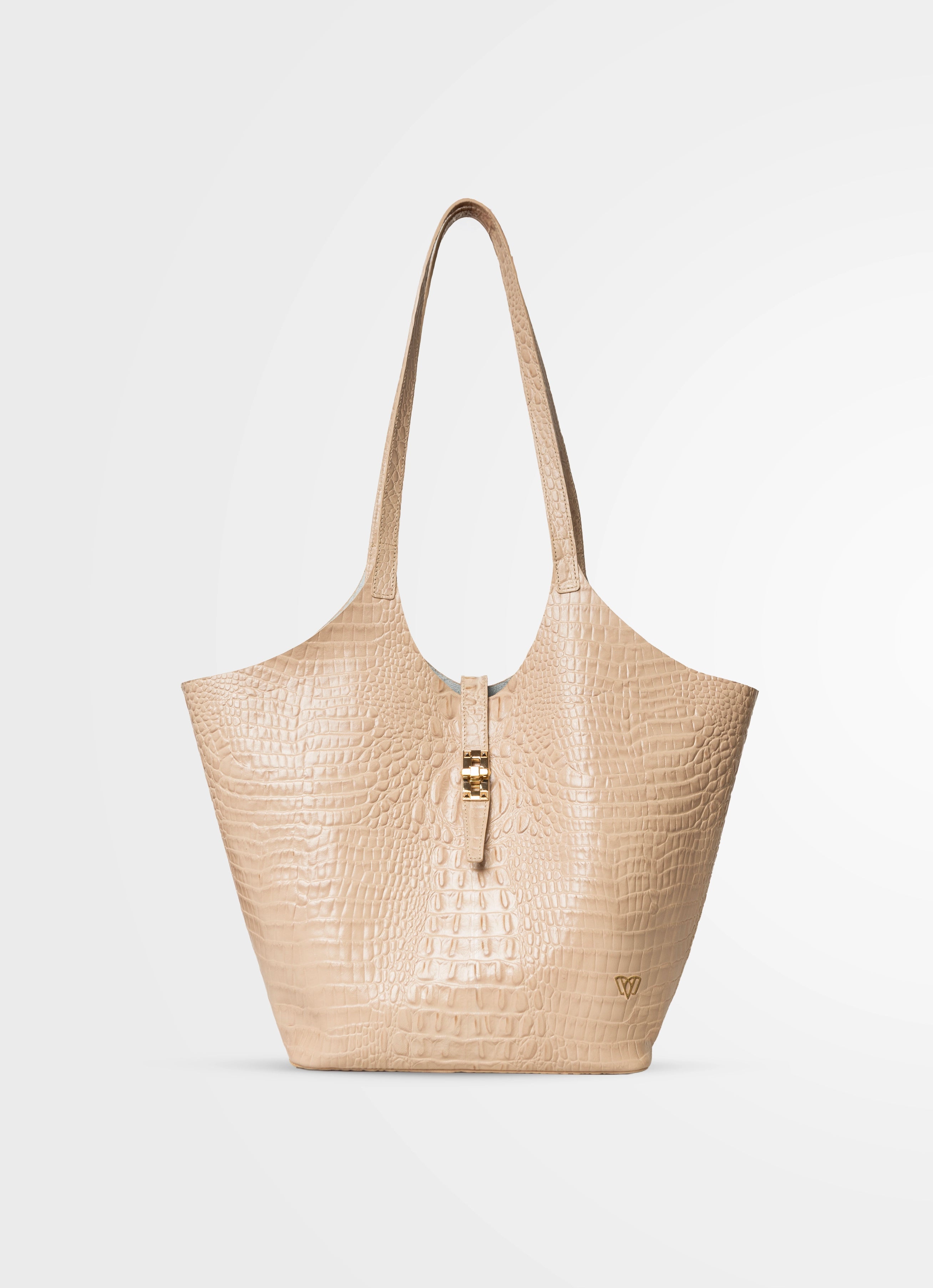 Camélia – Leather Tote Bag  | Crocodile