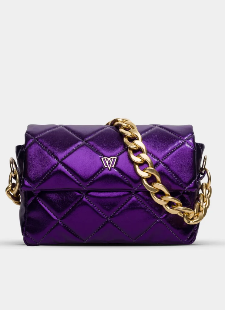 Serendipity Flap Bag | Metallic<span> - </span>Morado