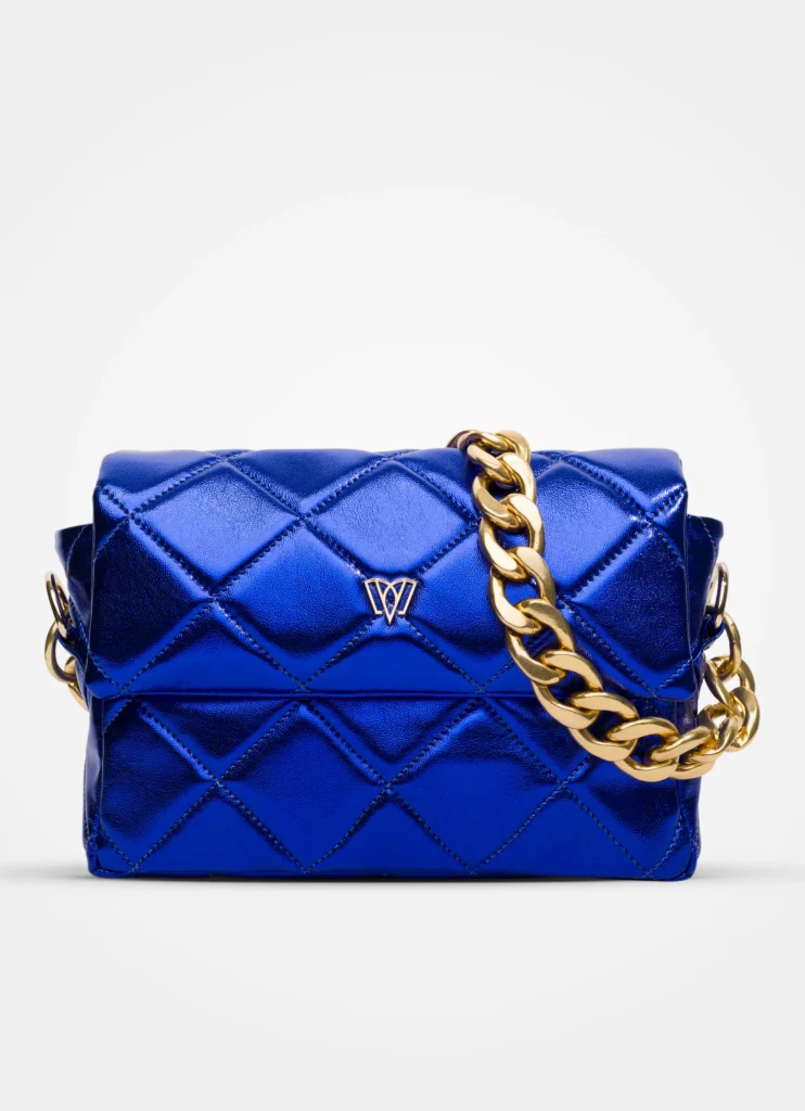 Serendipity Flap Bag | Metallic<span> - </span>Azul