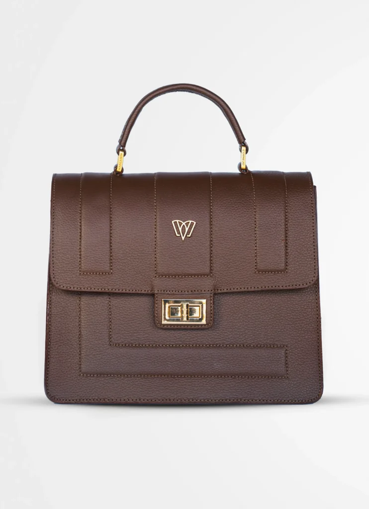 Pilar Small Satchel Bag<span> - </span>Café