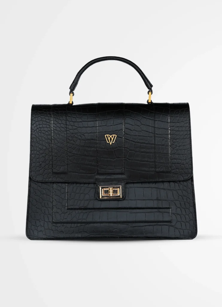 Pilar Satchel Bag | Crocodile