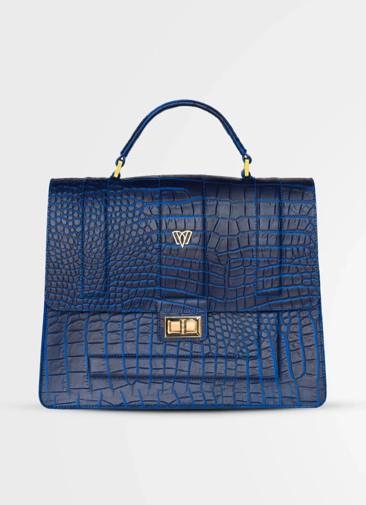 Pilar Satchel Bag | Crocodile
