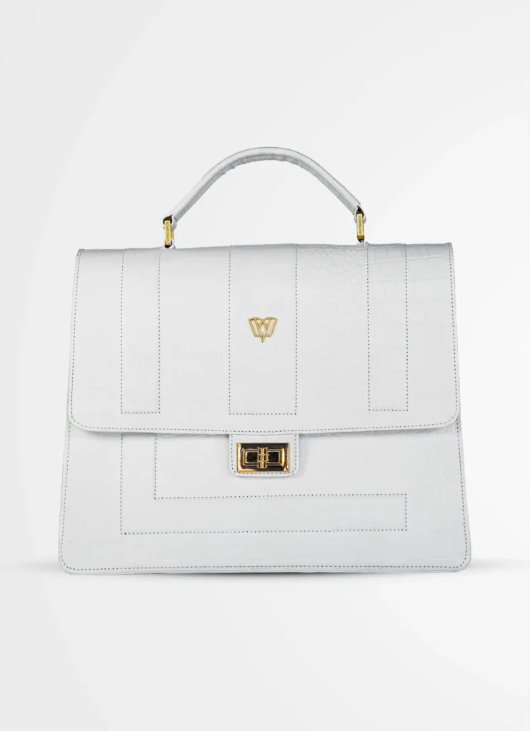Pilar Satchel Bag | Crocodile