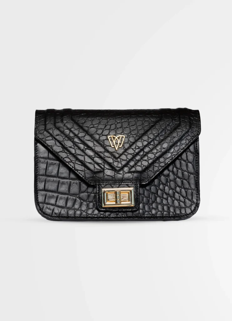 Split Mini Flap Bag | Crocodile