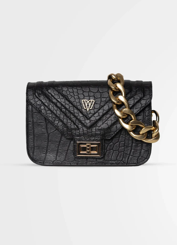 Split Mini Flap Bag Chunky Chain