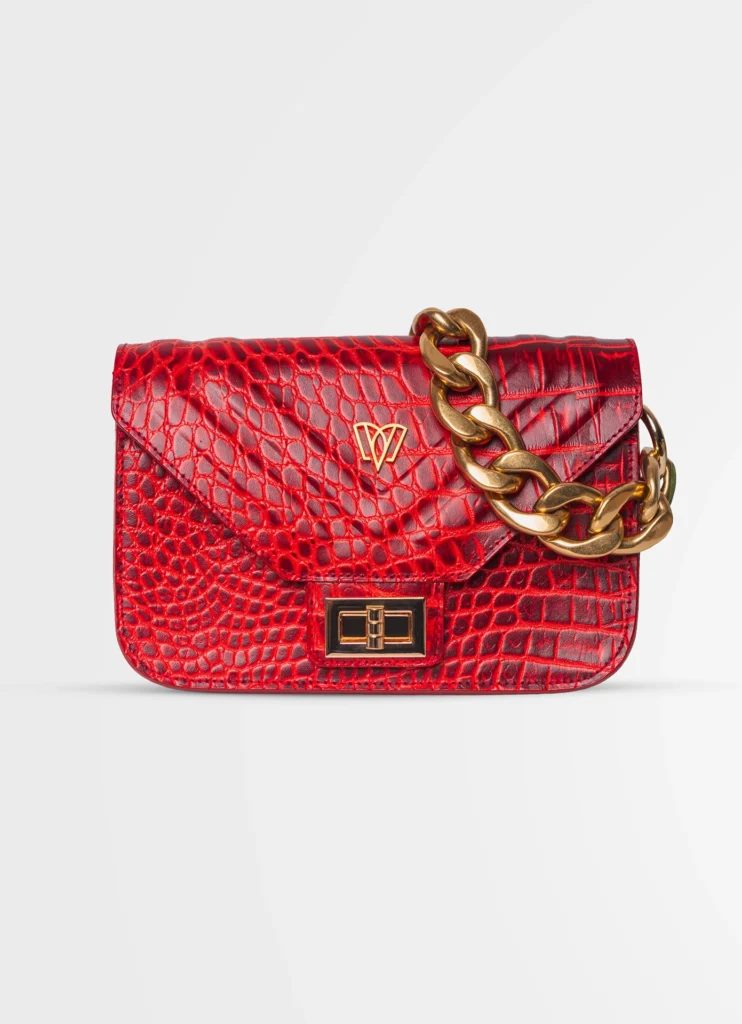 Split Mini Flap Bag Chunky Chain