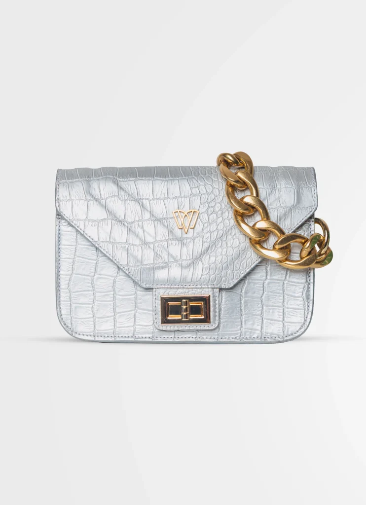 Split Mini Flap Bag Chunky Chain