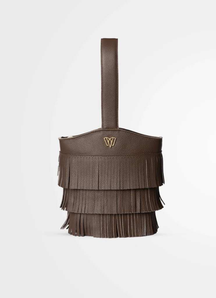 Olga Fringed Bag<span> - </span>Café