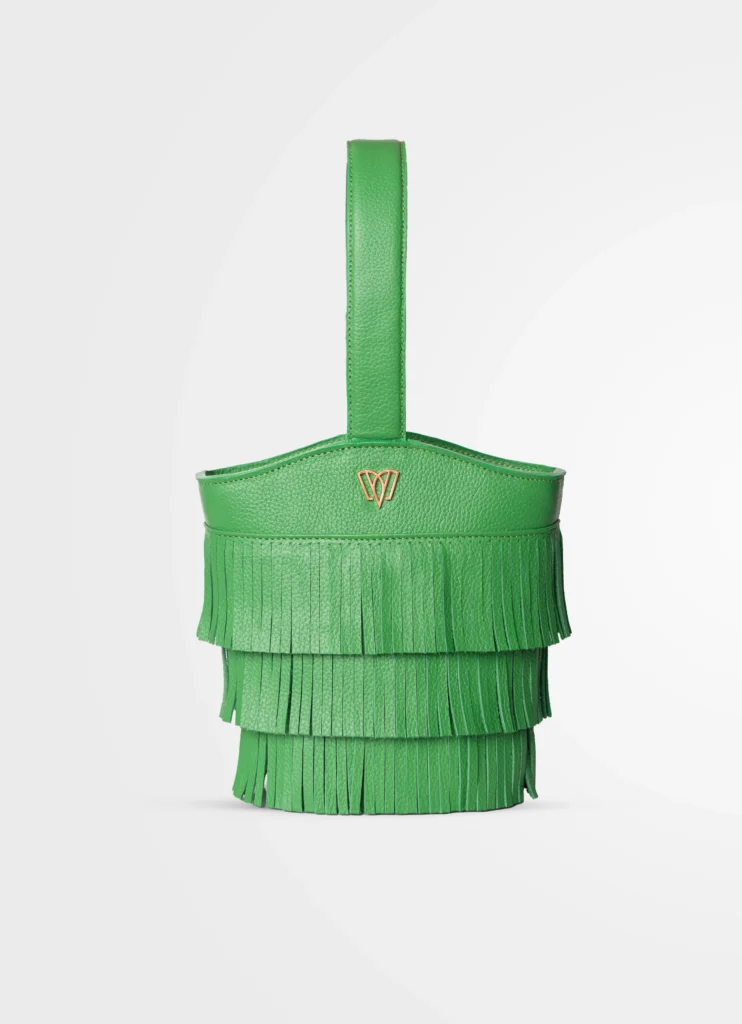 Olga Fringed Bag<span> - </span>Verde